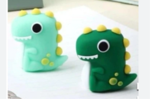 Sacapunta c/goma Dino